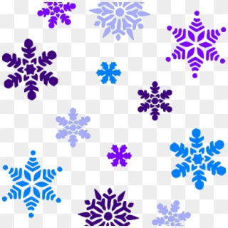 Clipart Snowflakes Free Snowflake Clipart Multi Blue - Black And White Clip Art Snow - Png Download