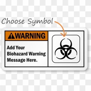 Custom Ansi Warning Sign - Biohazard Sign Printable Clipart