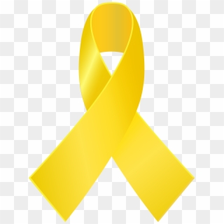 Yellow Awareness Ribbon Png Clip Art - Yellow Awareness Ribbon Transparent Png