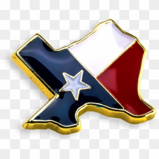 'texas' Flag Pin - Texas Pin Png Clipart
