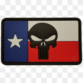 Punisher Texas Flag Morale Patch - Punisher Skull Texas Flag Clipart