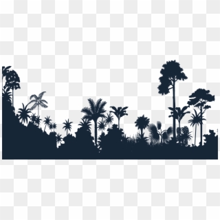 Homepage Main Bg - Jungle Tree Silhouette Png Clipart