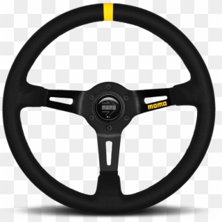 08 Suede Racing Steering Wheel - Momo Steering Wheel Clipart