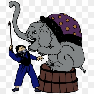 This Free Icons Png Design Of Elephant Trainer Clipart