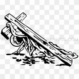 Jesus Carrying Cross Drawing At Getdrawings - Jesus Carrying Cross Png Clipart
