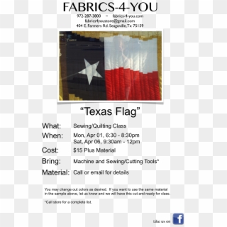 Texas Flag Flyer - Flyer Clipart