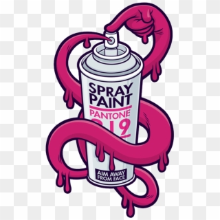 De Spray Can, Graffiti Lettering, Screenprinting, Ruler, - Graffiti Spray Can Logo Clipart