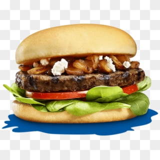 Greek-style Spinach & Onion Burger - Fast Food Clipart