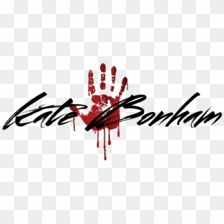 Kate Bonham Bloody Hand Alternate Logo - Hand Print Clipart