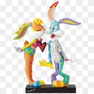 Kissing Lola & Bugs Bunny 7” Statue By Romero Britto - Lola Bunny Funko Pop Clipart