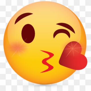 Create 😘, Emoji Blowing Kiss Logo With Online Logos - Kiss Emoji Clipart