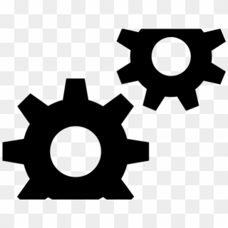 Clockworks Clipart Gear Icon - Settings Icon Black Png Transparent Png