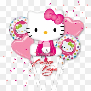 Hello Kitty Pink Bouquet - 1st Birthday Balloon Hello Kitty Clipart