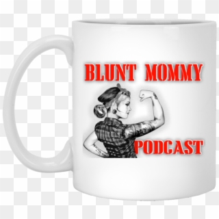 Blunt Mommy Podcast White Mug Clipart