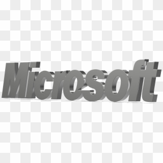 Microsoft Logo Png Background - Monochrome Clipart