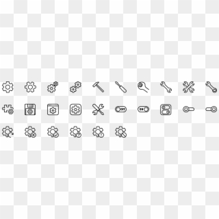 Icon Settings - System Icon Line Clipart