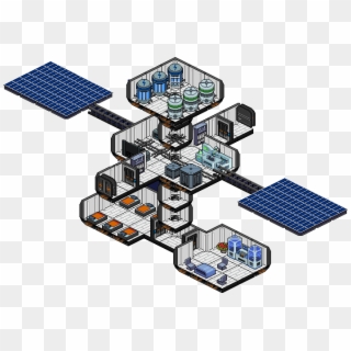 Meeple Station Is An Open-ended Space Station Simulator - Floor Plan Clipart