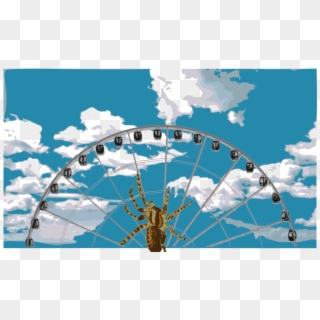 Medium Image - Ferris Wheel Of Spiders Clipart