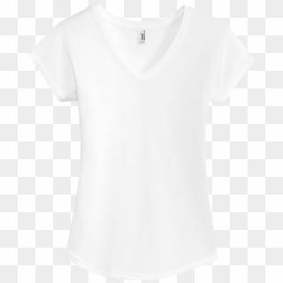 White V Neck T Shirt Template Png Clipart