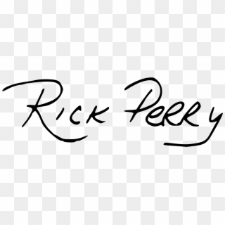 Open - Rick Perry Signature Clipart
