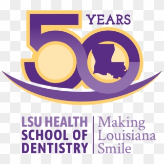 Lsu 2018 Dentistry 50thlogo Color-768x685 - Poster Clipart