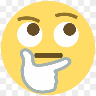 Eggplant Thinking Emoji - Funny Thinking Emoji Clipart (#211505) - PikPng
