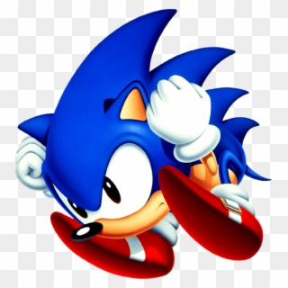 Do Sonic's Shoes Have A Buckle On Them - Classic Sonic Spin Dash Clipart