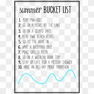 1124 X 1589 8 - Summer Bucket List Vsco Clipart