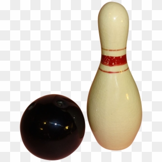 Bowling Pin Ball Salt & Pepper Shakers - Ten-pin Bowling Clipart