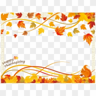 Thanksgiving Day Frame - Fall Gift Certificate Template Free Clipart