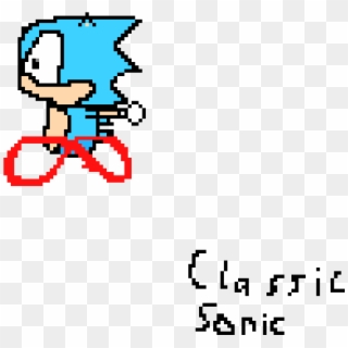 Classic Sonic Made By , Png Download - Cartoon Clipart