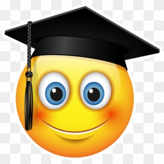 Emoji Graduate , Png Download - Emoji Con Gorro De Egresados Clipart