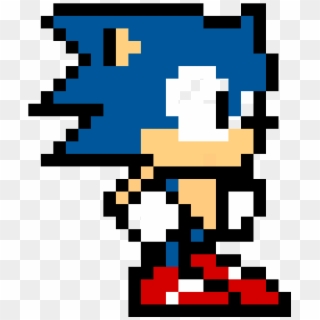 Classic Sonic - Pixel Art Sonic Minecraft Clipart