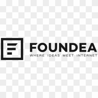 Foundea Logo Grey F Txt Slogan - Graphics Clipart