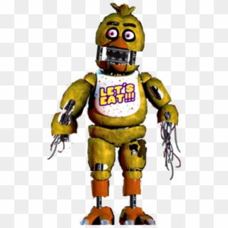 Fnaf Sticker - Withered Chica Fnaf 1 Clipart