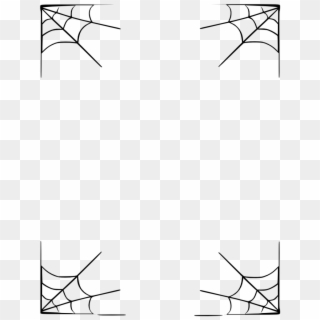 Halloween Border Vector Free Png Image Transparent - Transparent Spider Web Border Clipart