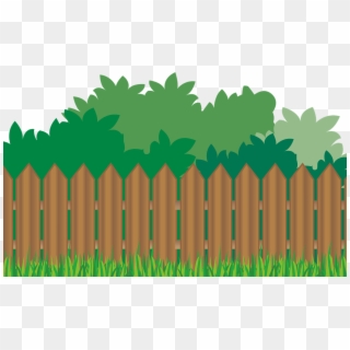 Wood Fence Grass Background - Garden Background Clipart Free - Png Download