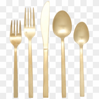 Rental, Flatware, Stainless, Dinner Fork, Dinner Knife, - Gold Fork And Knife Png Clipart