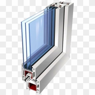 Pvc Window Frame - Two Chamber Window Clipart