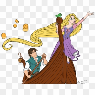 Rapunzel Clipart Flynn - Tangled - Png Download
