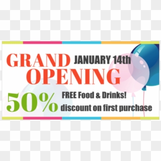 Grand Opening Banner - Graphic Design Clipart