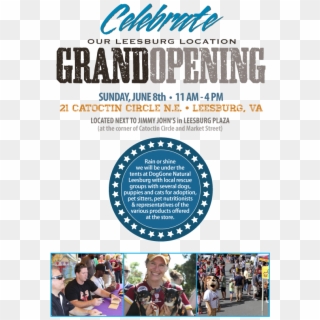 He's Coming To Our Grand Opening Party In Leesburg - Flyer Clipart