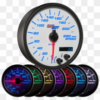 Speedometer Download Transparent Png Image - Glowshift Boost Gauge Clipart
