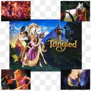 Tangled Disney Movie Lithograph Set Of 4 Clipart