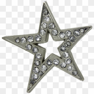 Star Pin, Rhinestone - Cross Clipart