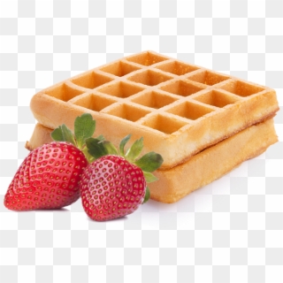 "viennese Waffles" With Strawberry - Transparent Background Waffle Clipart - Png Download