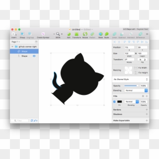 The Github Corner In Sketch - Multimedia Software Clipart