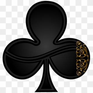 Suit Ace Of Spades Playing Card - Card Clover Clipart