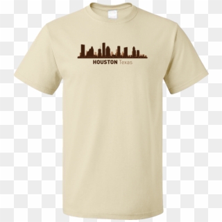 Unisex Natural Houston, Tx City Skyline - Shirts Against Gun Control Clipart