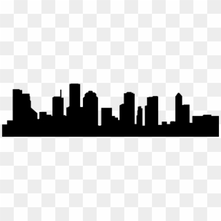 Graphic Library Library Cleveland Skyline Clipart - Houston Skyline Outline Png Transparent Png